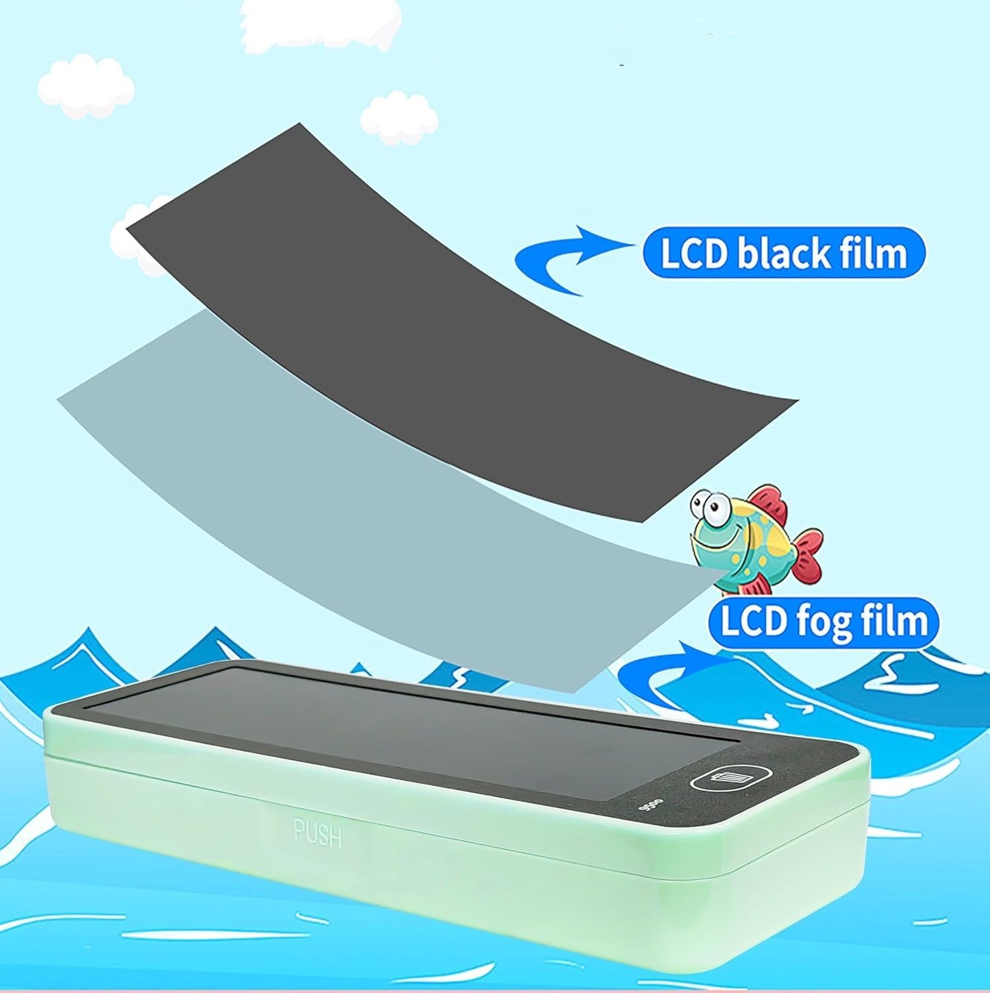 Magic LCD Pencil Box for Kids – Write, Erase & Organize in Style!
