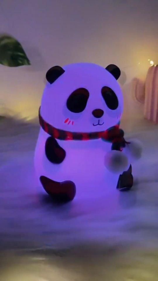 Panda Touch Silicone Night Lamp