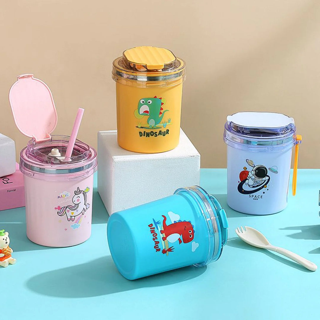 2 in 1 Steel Jar with sipper