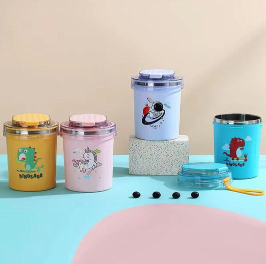 2 in 1 Steel Jar with sipper