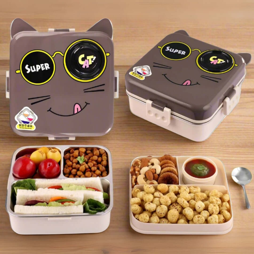 3d-cat-bento-lunch-box-brown-front-view.