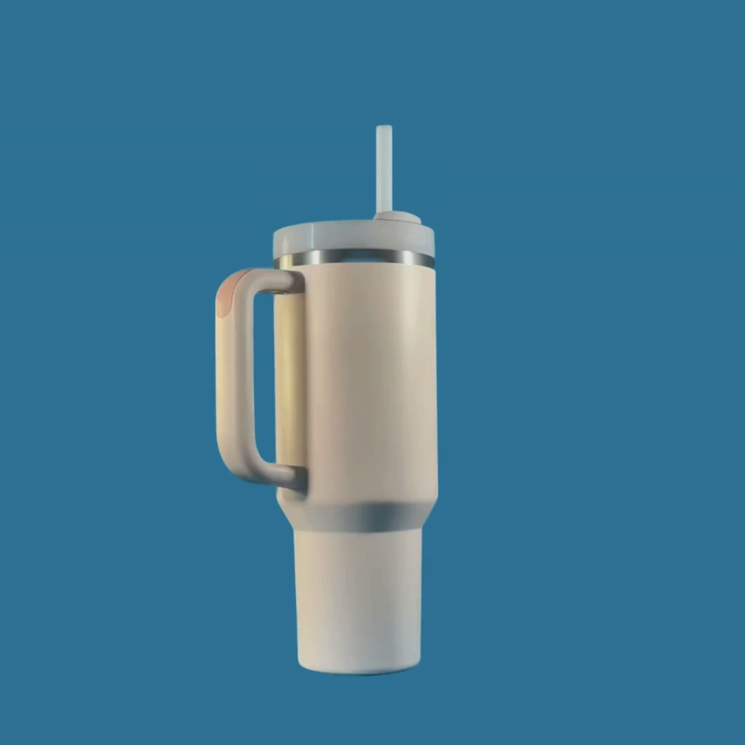 Travel-Friendly Stainless Steel Stanley Tumbler in Daily Use – Modern, Durable, and Insulated for Work, Home, or Outdoors